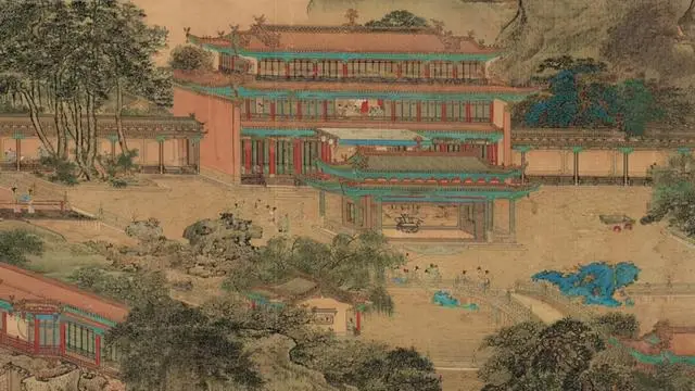 袁江山水楼阁图轴- 故宫博物院