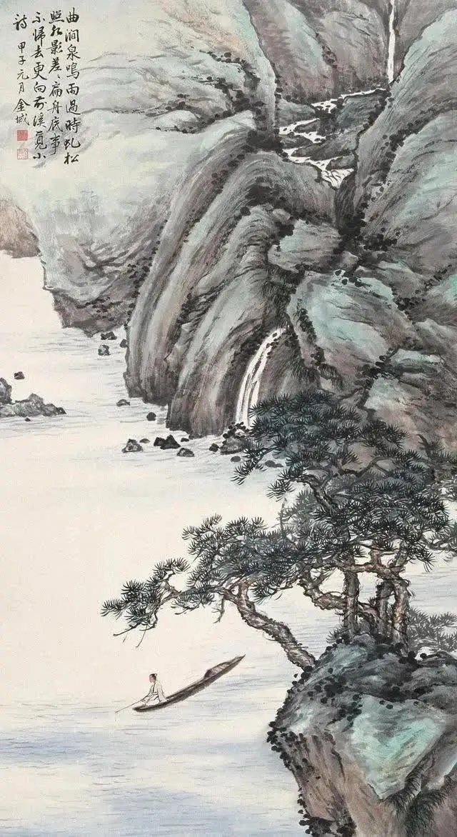 古意盎然的山水画，金城作品欣赏