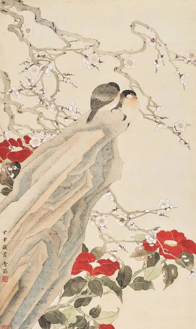 雪翁画梅，美在清雅，美在明净！
