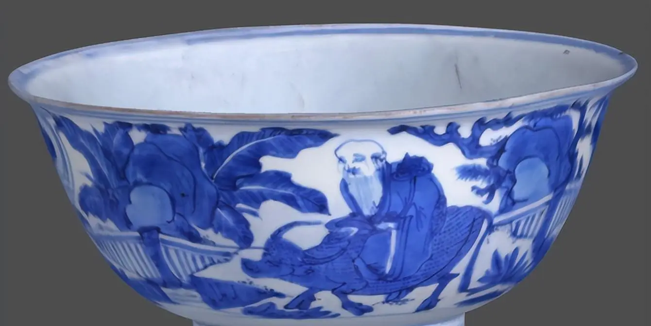 明代万历青花人物纹碗，里面典故出自哪里？万历青花市场前景如何？