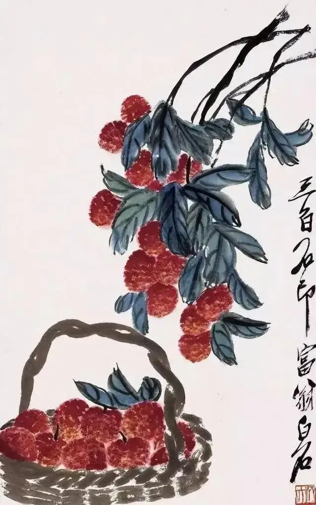 齐白石的《荔枝图》欣赏