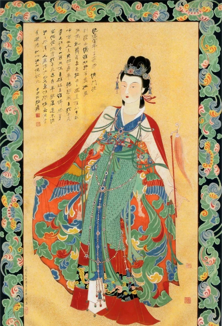 唐宋敦煌壁画中，人物画对张大千仕女画的影响