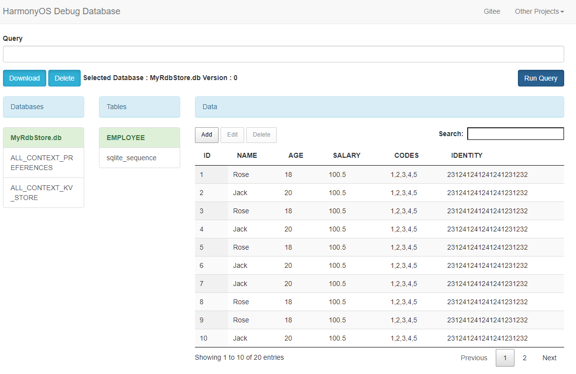 HarmonyOS应用数据库调试工具 HarmonyOS Debug Database (debug-db)-鸿蒙开发者社区